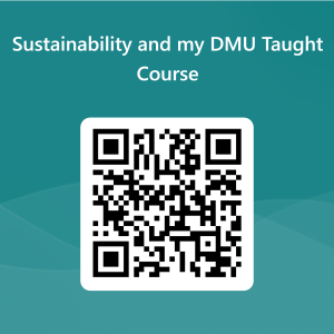 QRCode for Sustainability and my DMU Taught Course